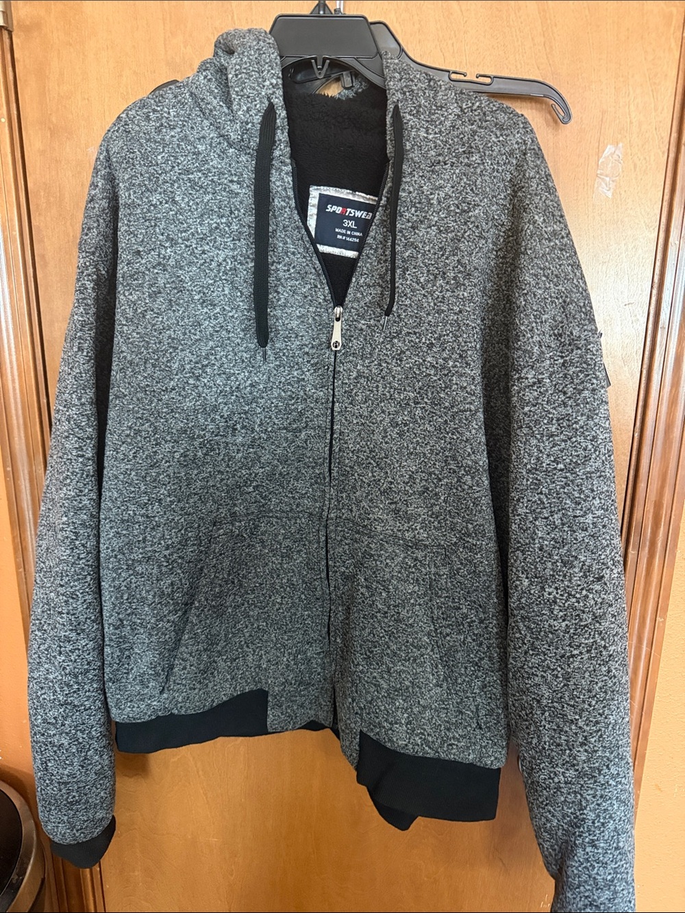 Bombshell Sportswear Men's Gray Zip-Up Hooded Sweater